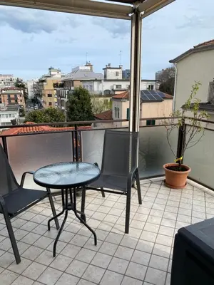 Balcone o terrazza di Attic Mestre Station no lift