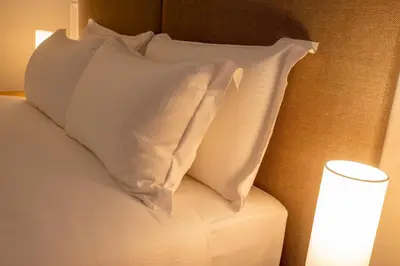 Letto o letti in una camera di Fenice Studios