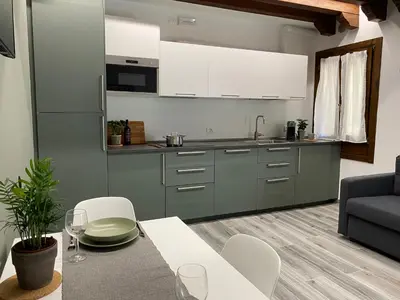 Cucina o angolo cottura di Casa Ogio - Relax Apartment in Murano - Venezia