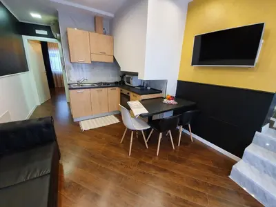 Cucina o angolo cottura di Apartment Moderne Ferienwohnung mit Balkon by Interhome