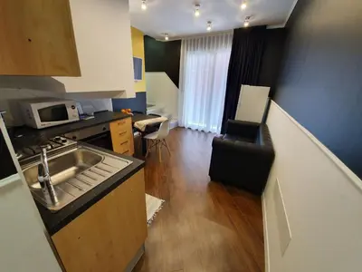 Cucina o angolo cottura di Apartment Moderne Ferienwohnung mit Balkon by Interhome