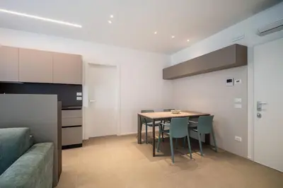 Cucina o angolo cottura di A&G Elettra flat a pochi passi dal mare e Venezia