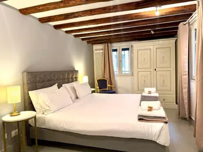 Letto o letti in una camera di Ruhiges Apartment mit privatem Eingang