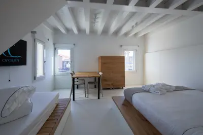 Letto o letti in una camera di Ca' Celeste