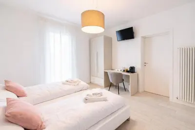 Letto o letti in una camera di Villa Lucchetta - Tre Camere e Appartamento con parcheggio Interno