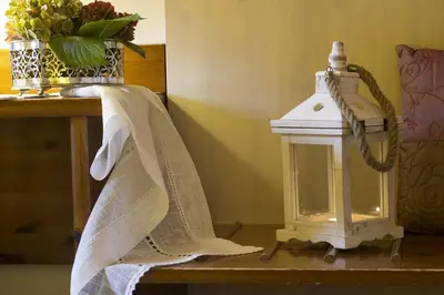 Letto o letti in una camera di Osteria Alla Pasina