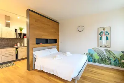 Letto o letti in una camera di GuestHost - Paleocapa Lovely Studio