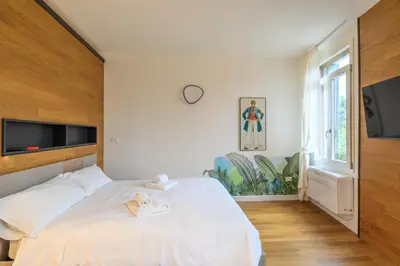 Letto o letti in una camera di GuestHost - Paleocapa Lovely Studio