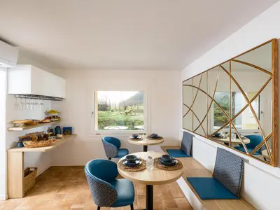 Area soggiorno di Lambo Cellini - Bed & Breakfast