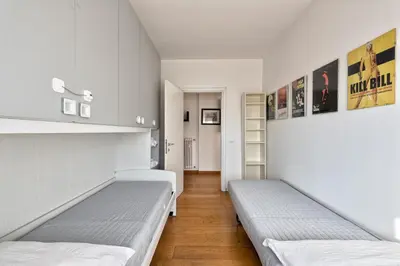 Letto o letti in una camera di Venice-Mestre Beautiful Apartment