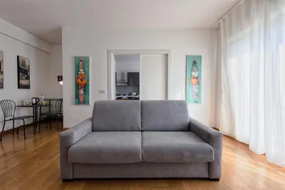 Area soggiorno di Venice-Mestre Beautiful Apartment