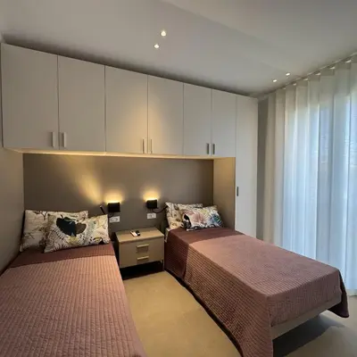 Letto o letti in una camera di A&G green flat il mare e Venezia