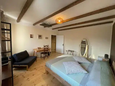Letto o letti in una camera di Cà VENDALIS Agriturismo & Cantina