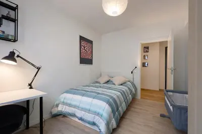 Letto o letti in una camera di Spacious Apartment for 7 People