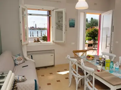 Area soggiorno di Apartment Wohnung mit Meerblick by Interhome