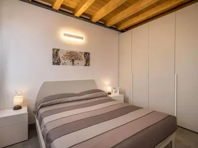 Letto o letti in una camera di Apartment Wohnung am Strand by Interhome