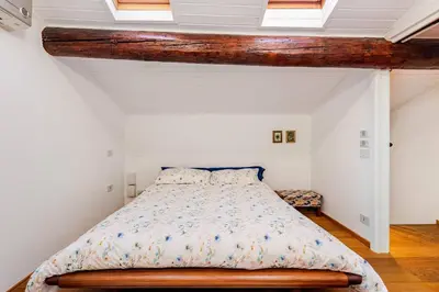 Letto o letti in una camera di Franz House