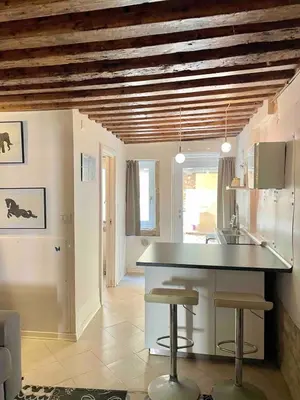 Cucina o angolo cottura di Independent Venice Studio with outdoor patio