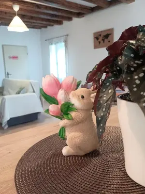 Letto o letti in una camera di Lar Doce Lar