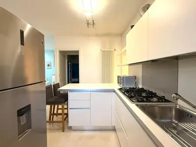 Cucina o angolo cottura di BORGO DEI FIORI - Solo per Famiglie-Walterigato Apartments