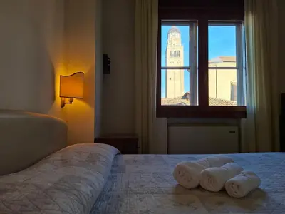 Letto o letti in una camera di Alloggi Venca'