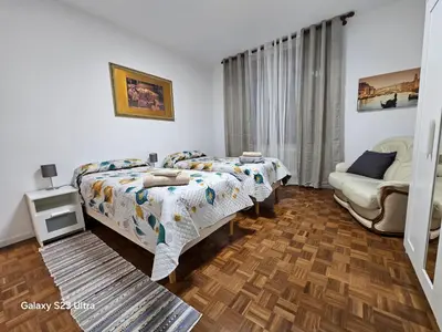 Letto o letti in una camera di Casa Serena