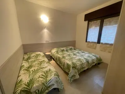 Letto o letti in una camera di Stunning Villa Apartment for 5