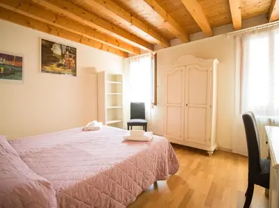 Letto o letti in una camera di Ca' dei Fuseri
