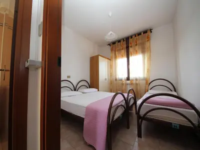 Letto o letti in una camera di Beautiful Family Apartment near Sea