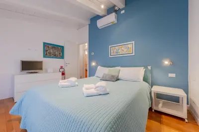Letto o letti in una camera di Central app in Venice 15 min from Train Station S L