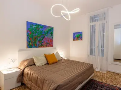 Letto o letti in una camera di Ca San Luca 1