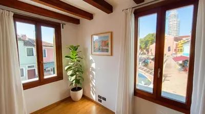 Planimetria di Burano vista canale meravigliosa