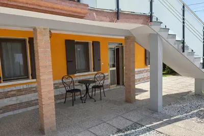 Balcone o terrazza di Apartment in Rosolina Mare with Private Parking