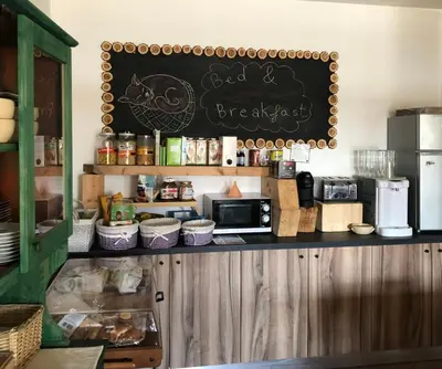 Set per la preparazione di tè e caffè presso Agriturismo il Podere Vedelago con San Bernardo, Alpaca e una Pentola di cose da scoprire