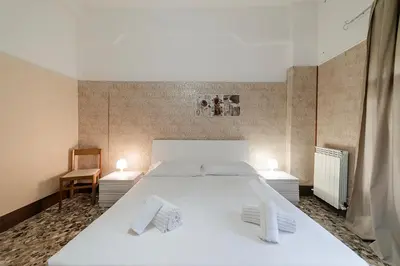 Letto o letti in una camera di Casa sul rio