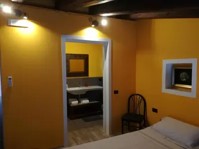 Letto o letti in una camera di Casa Degli Amici