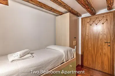 Letto o letti in una camera di Ca' Francesco