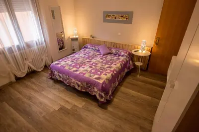 Letto o letti in una camera di Albergo Felice