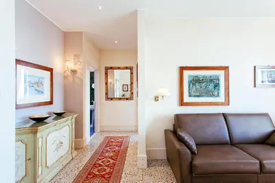 Area soggiorno di Deluxe Apartments Lagoon View