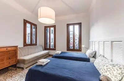 Letto o letti in una camera di Ca' d'Oro suite