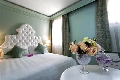 Letto o letti in una camera di Aquamare, boutique b&b