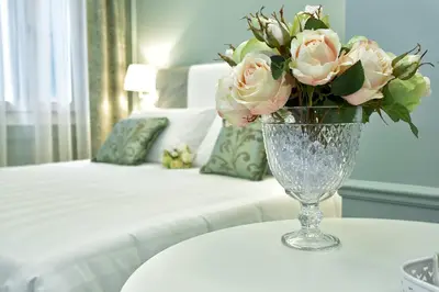 Letto o letti in una camera di Aquamare, boutique b&b