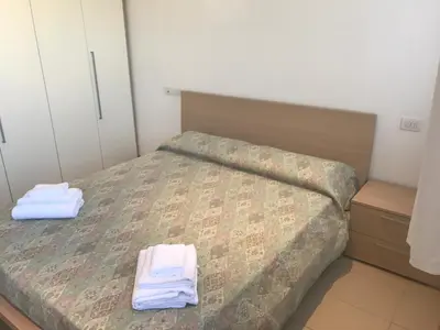 Letto o letti in una camera di Villa Gentile