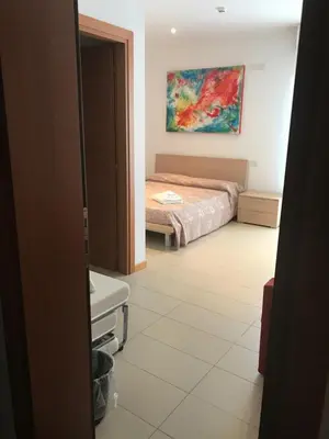 Letto o letti in una camera di Villa Gentile