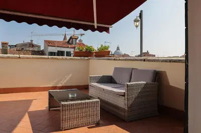 Area soggiorno di Locanda Antica Venezia