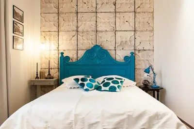 Letto o letti in una camera di Alla Meta