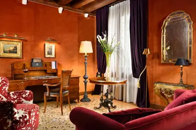 Area soggiorno di Palazzo Venart Luxury Hotel