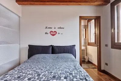 Letto o letti in una camera di La Casa di Leo