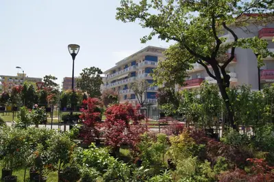 Giardino di Appartamenti Residence Marcello-Piazza Torino-Lido di Jesolo