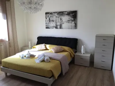 Letto o letti in una camera di Gondola House